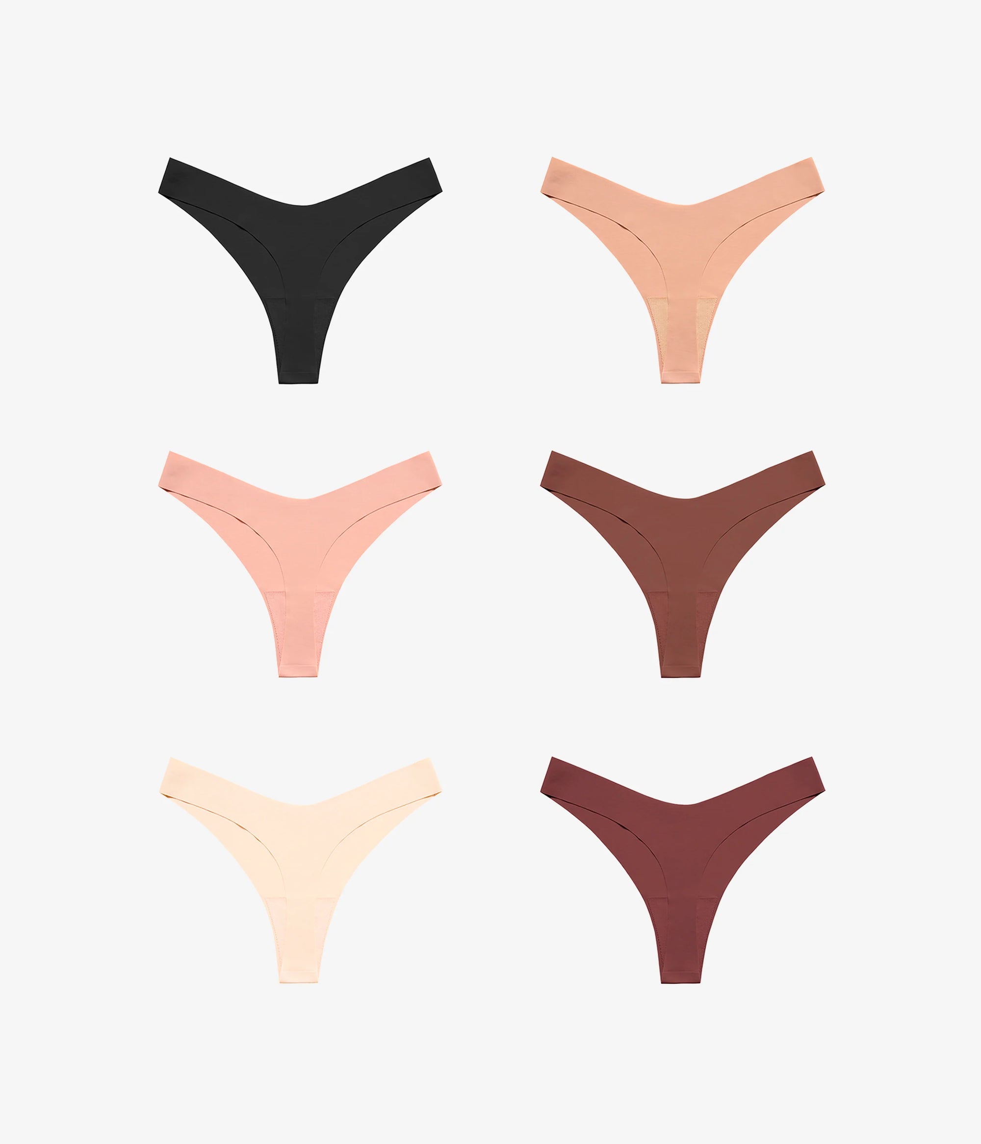 High-Waisted Thongs (6-Pack)