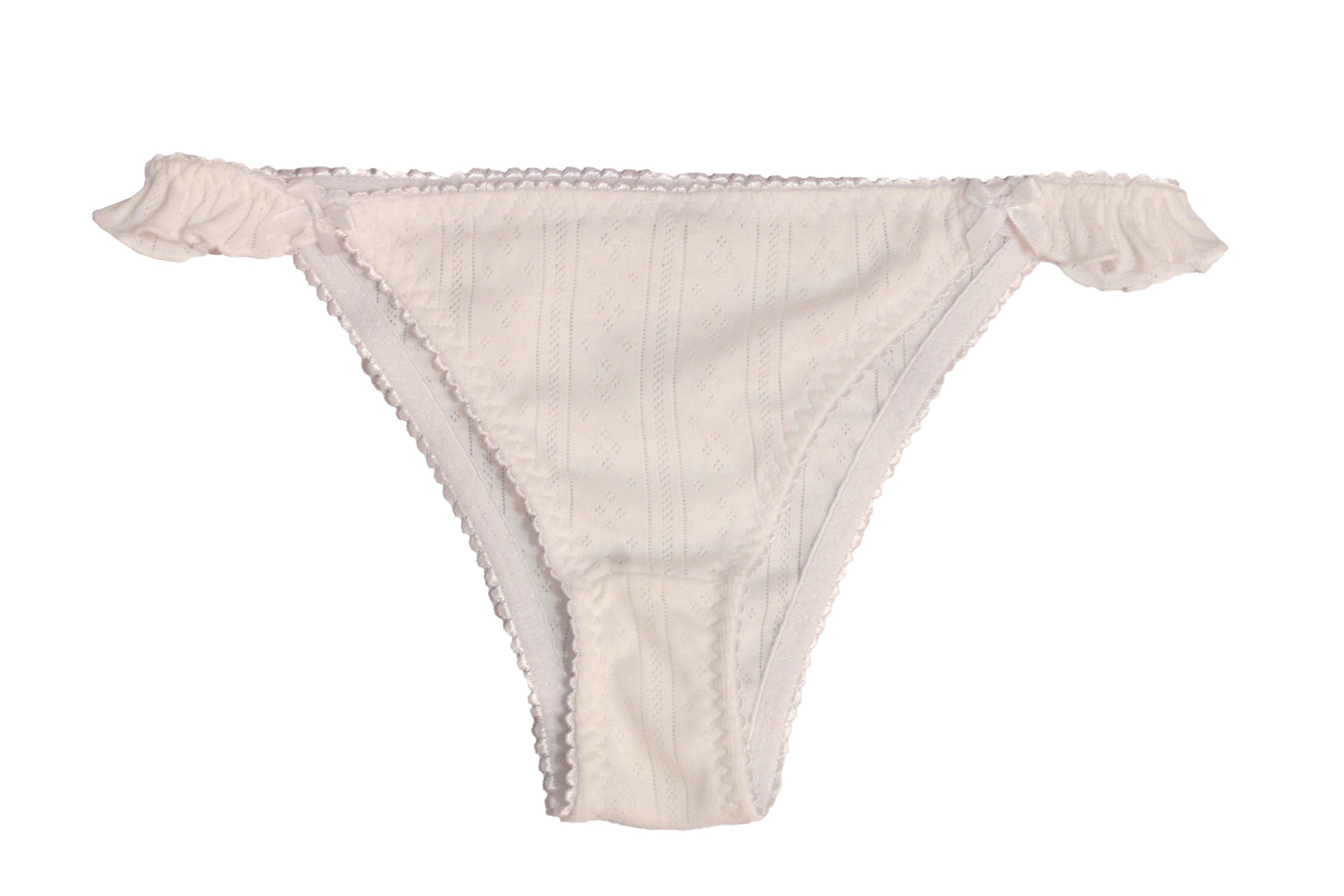Panty Algodón Blanco con Olanes
