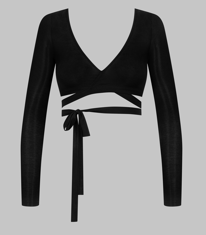 Long sleeves Wrap top