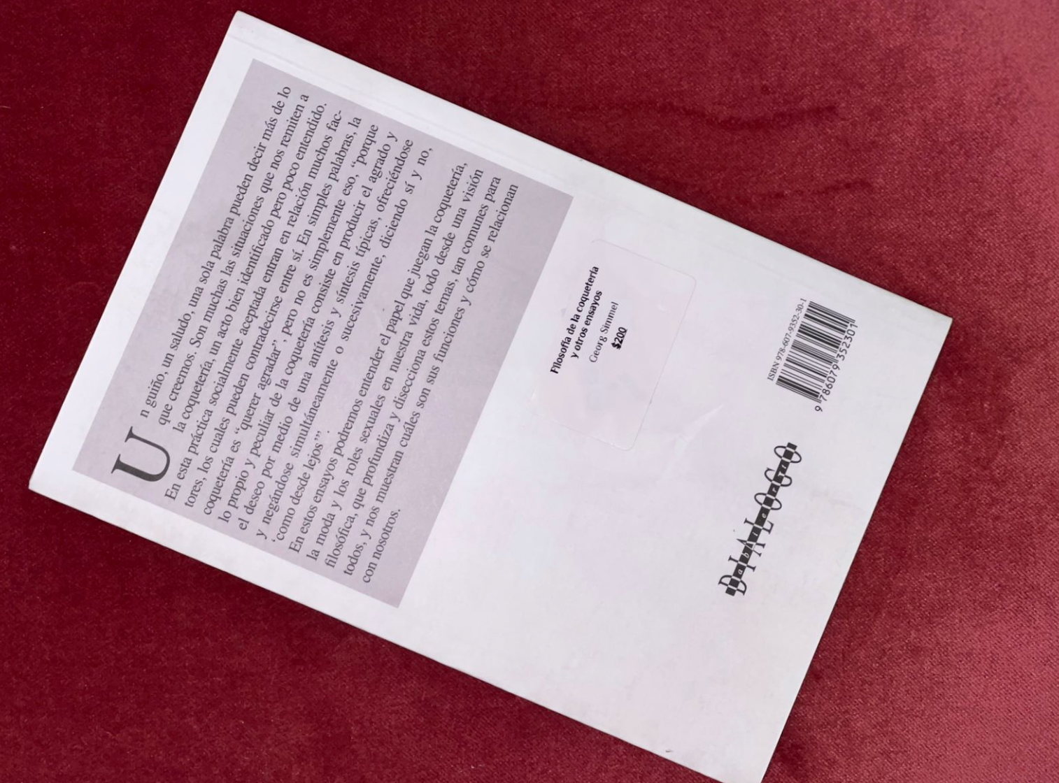 Filosofía de la coquetería SIMMEL