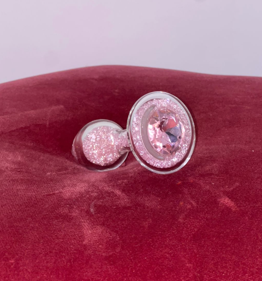 Sparkle Plug with Crystal Base PINK