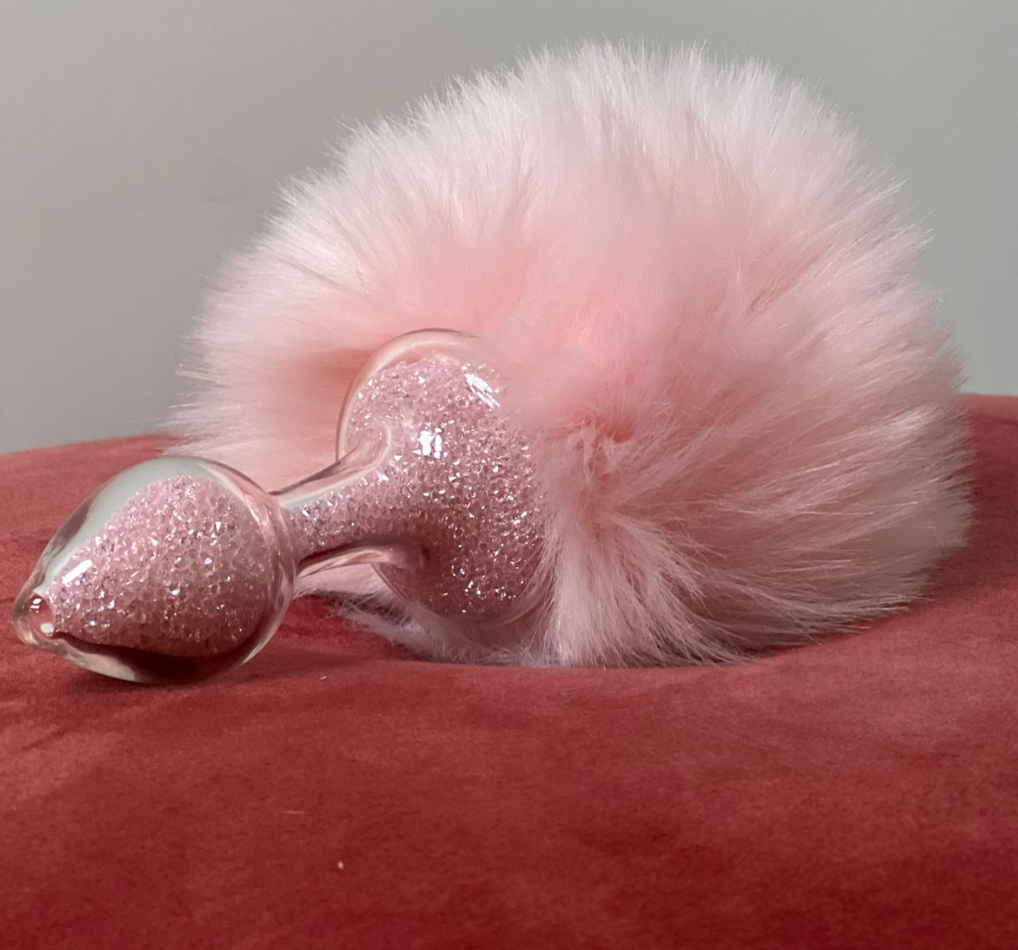 Sparkle Bunny Tail Plug PINK