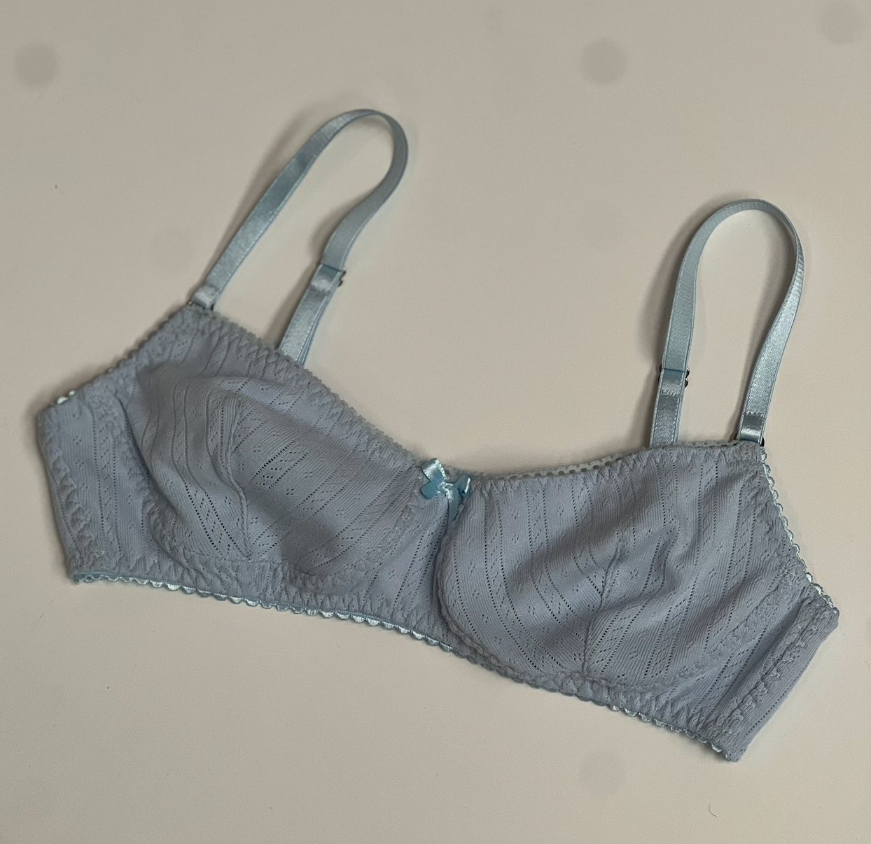 Bra Azul Pointelle