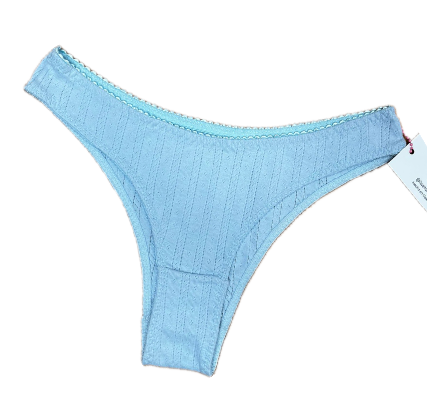 Panty Azul Pointelle