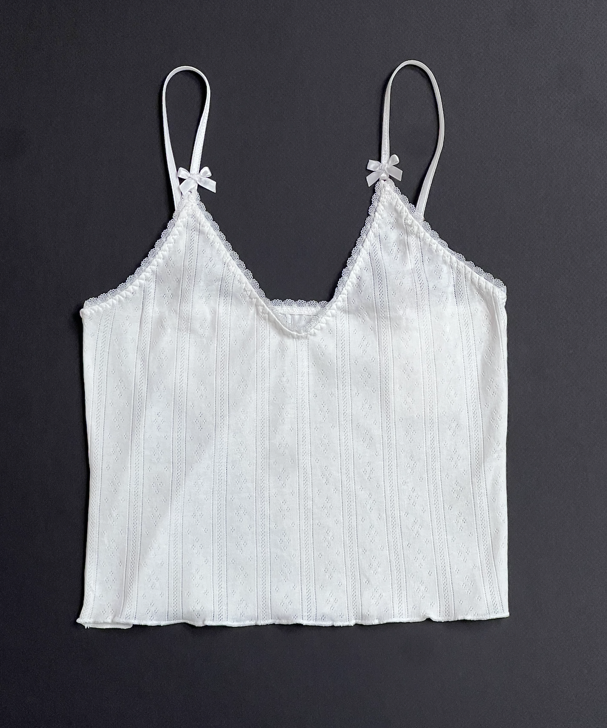 Camiseta blanca pointelle