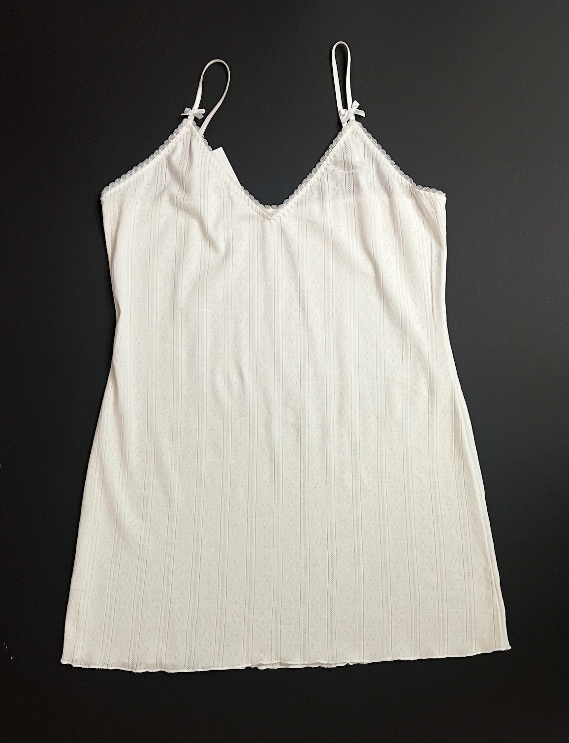 Vestido Blanco Pointelle