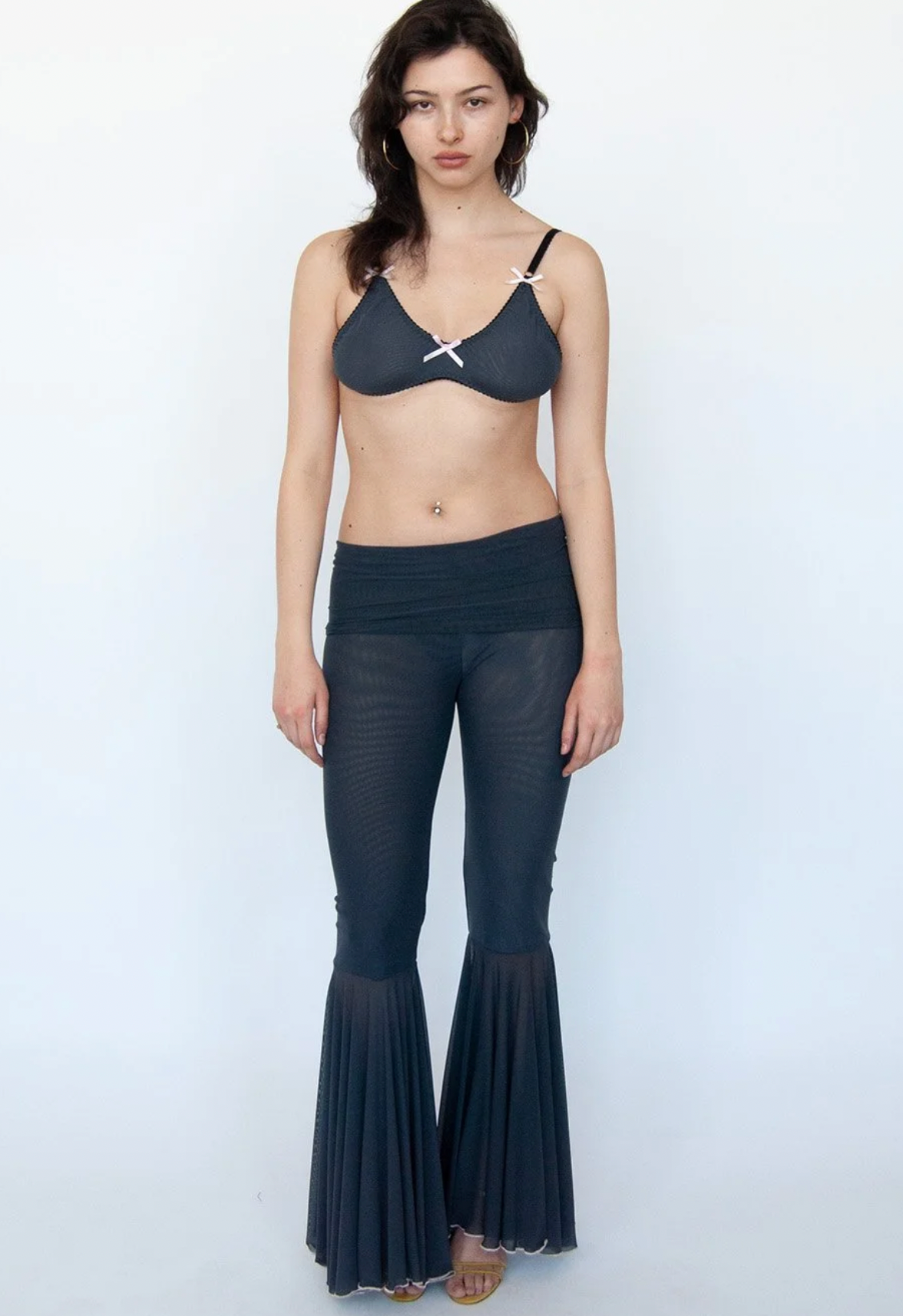 Rollover Bellbottom Pant