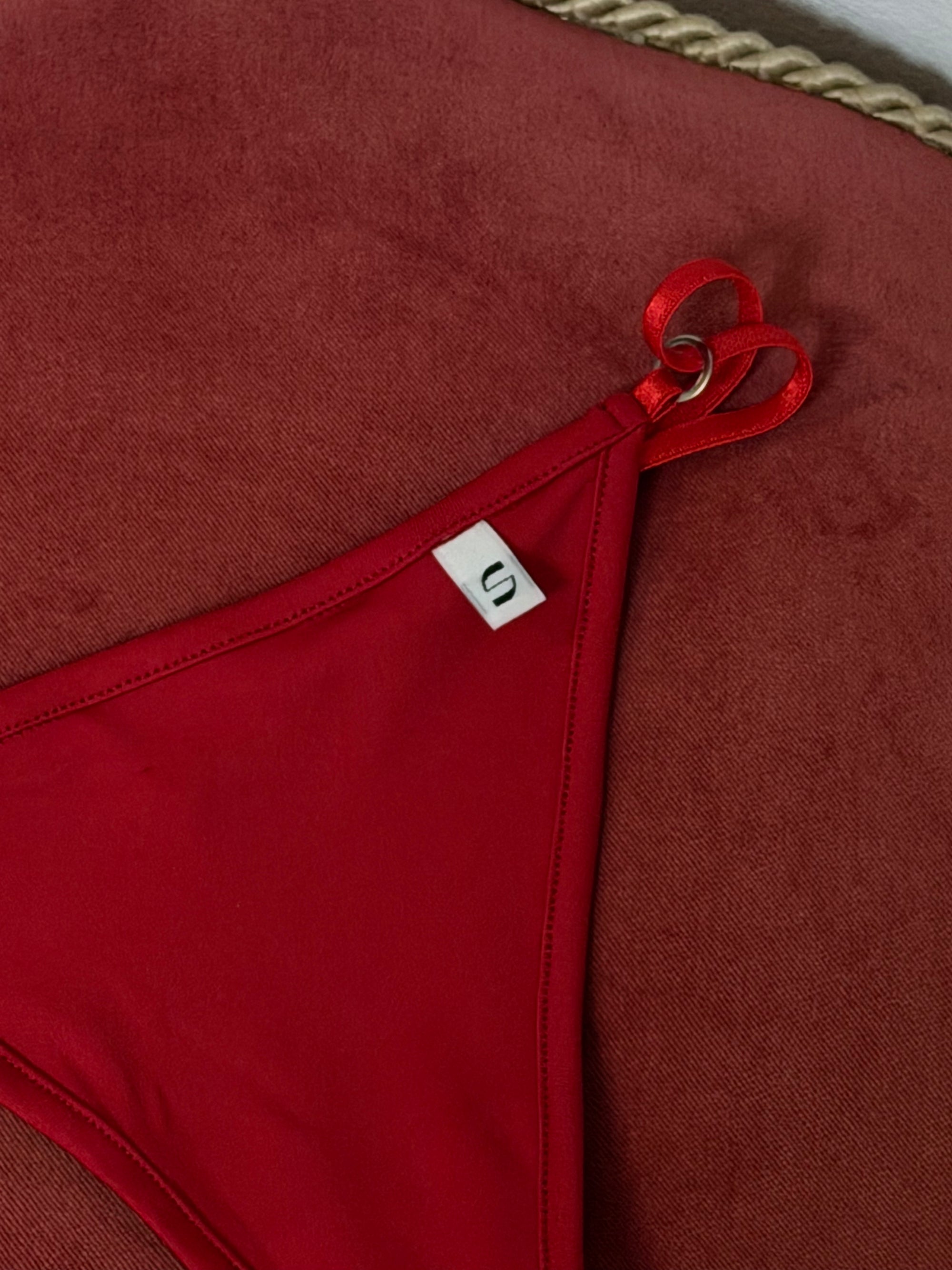 Red Adjustable G-String