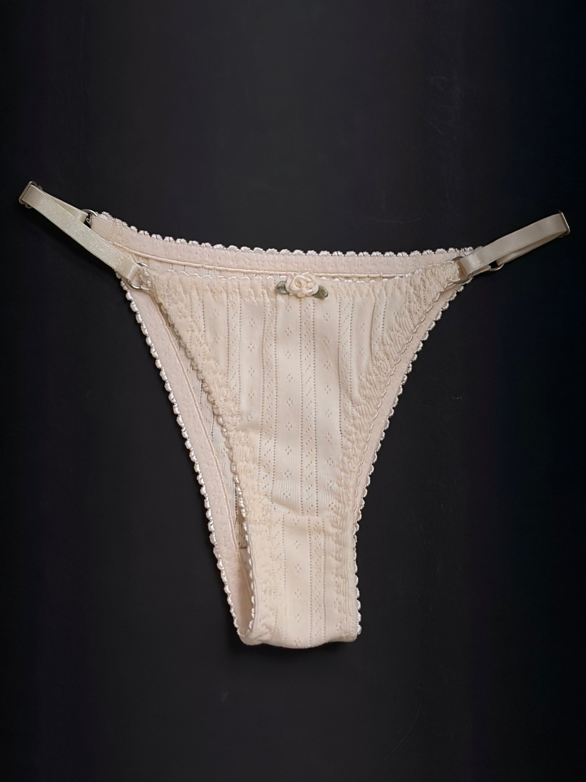 Tanga Pointelle Ajustable