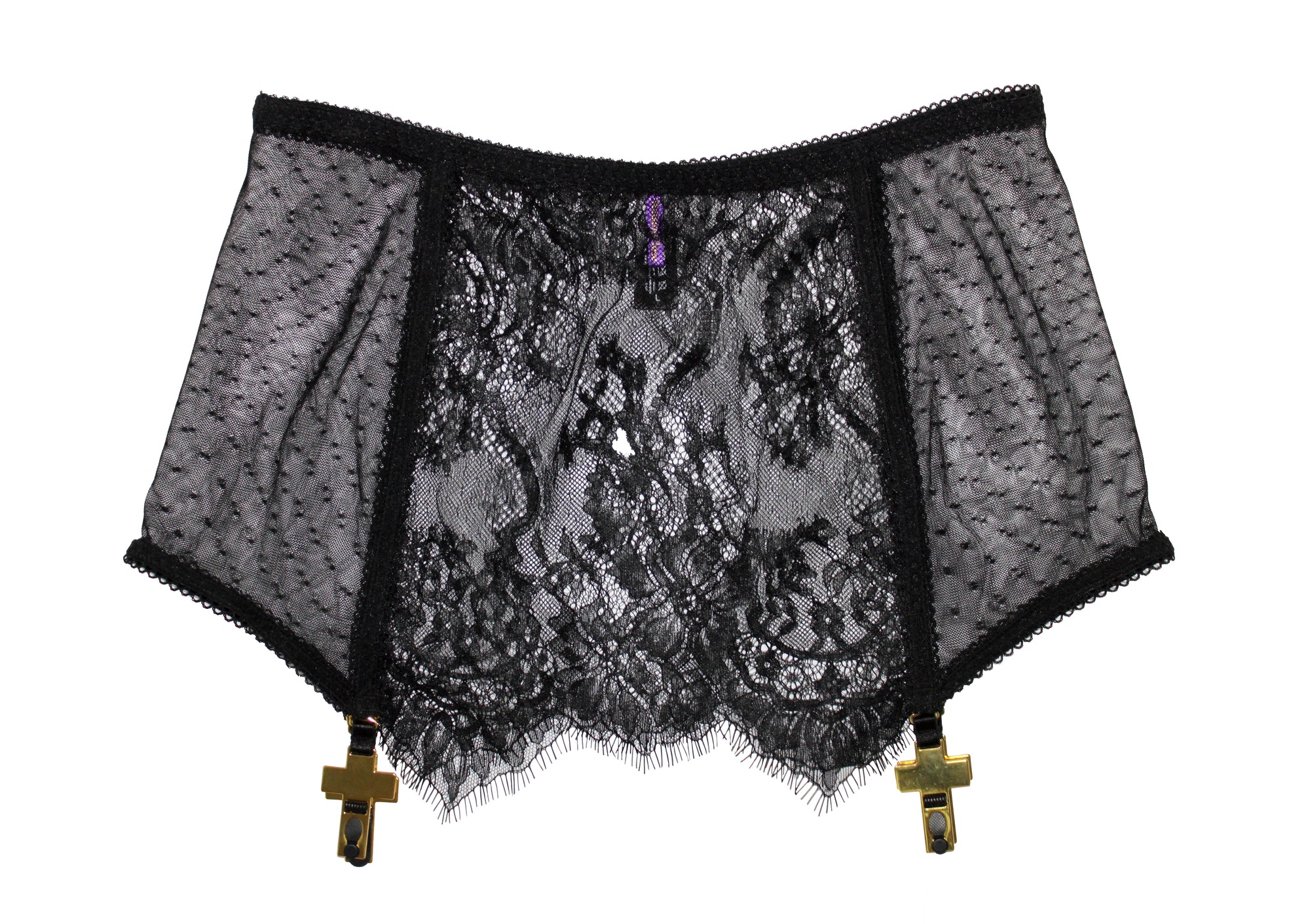 Mini skirt with suspenders
