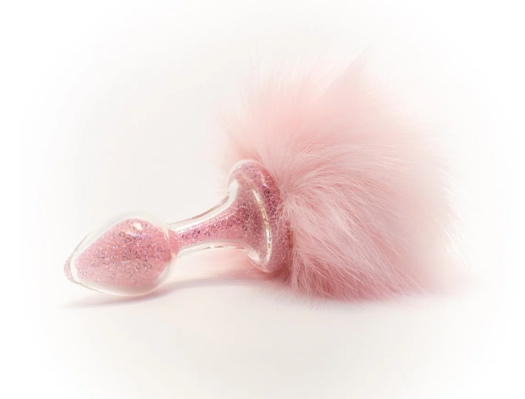 Sparkle Bunny Tail Plug PINK
