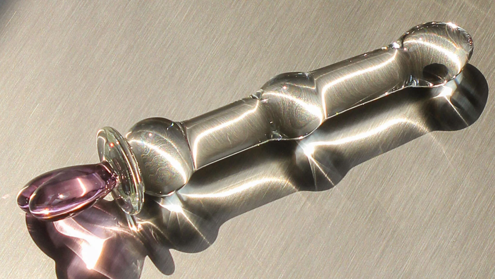 Glass heart wand