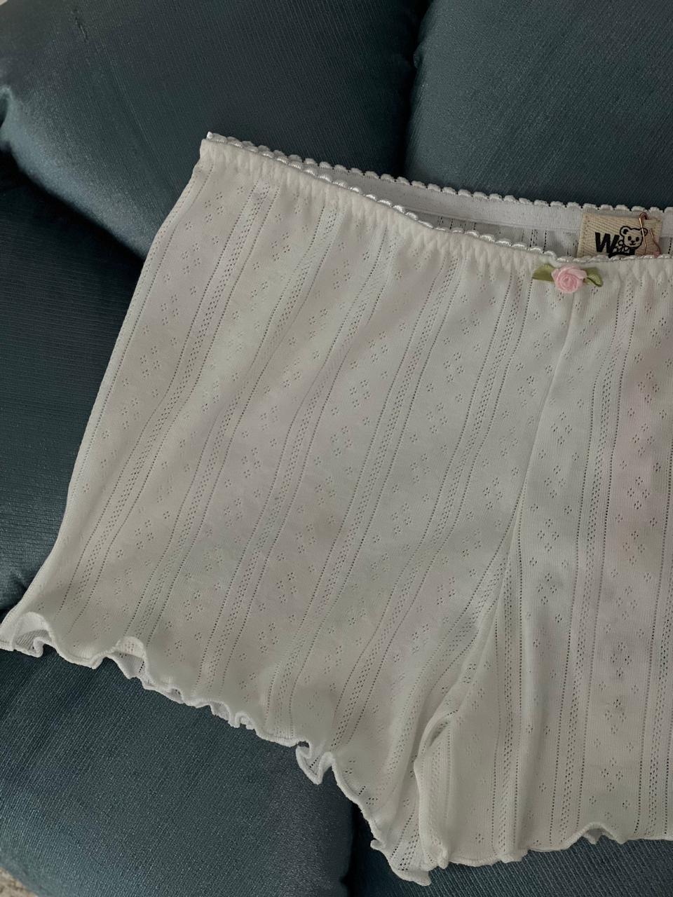 Mini short blanco