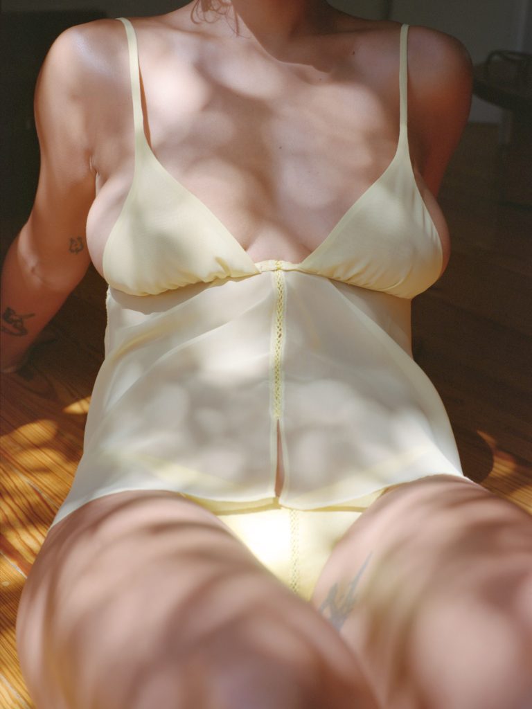 Embroidered Slip