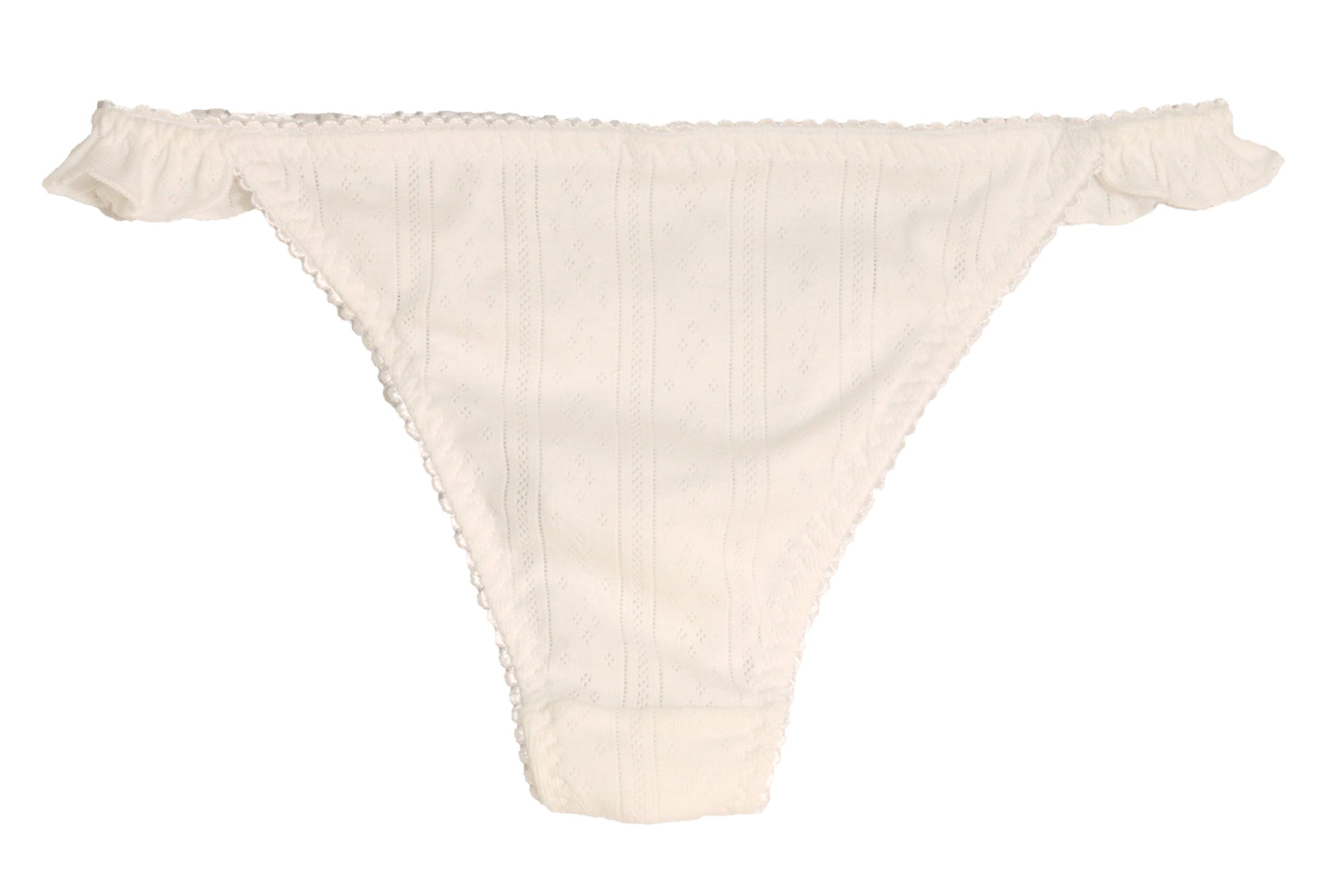 Panty Algodón Blanco con Olanes