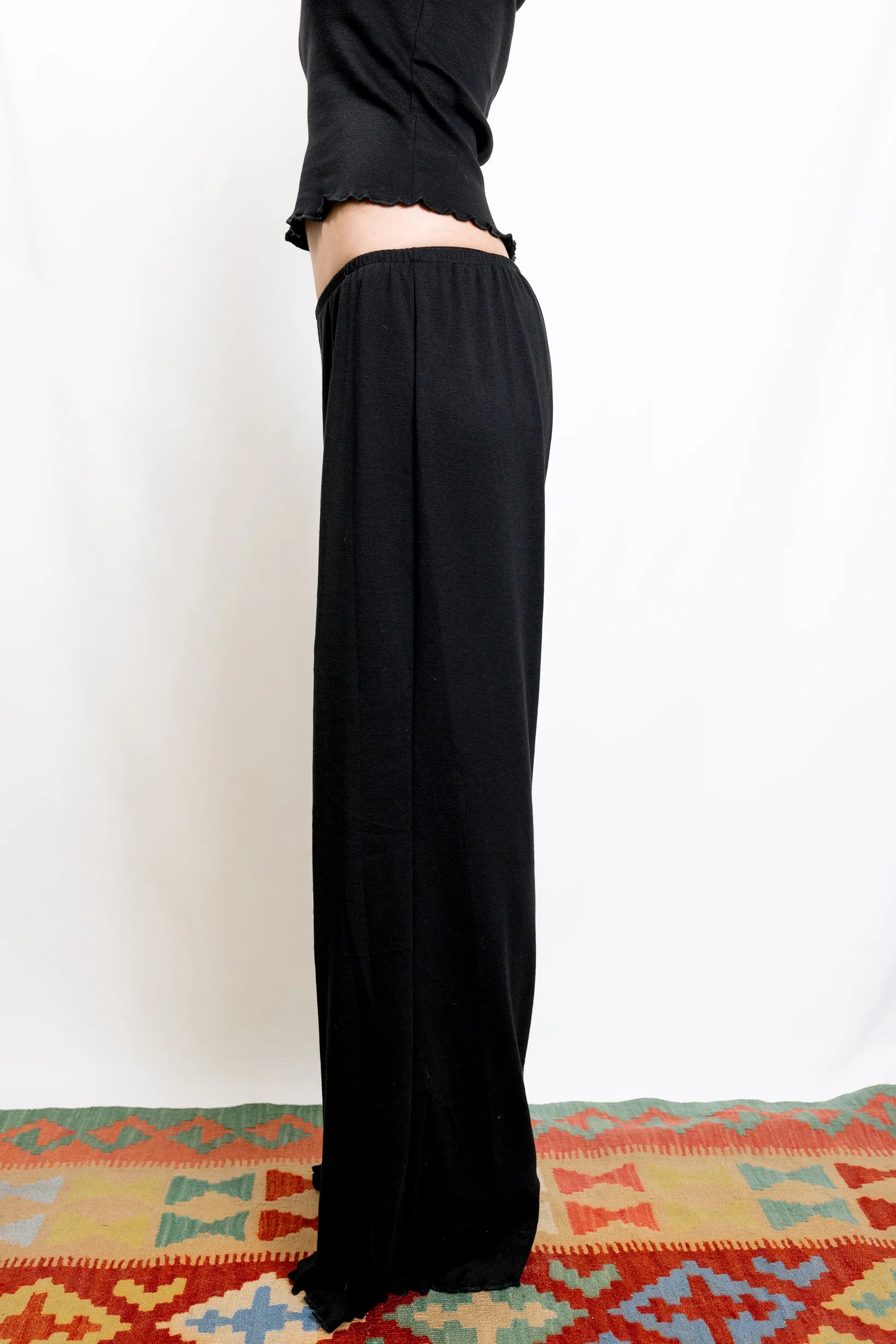 Organic Pima Cotton Black Set: Tank Top & Pants