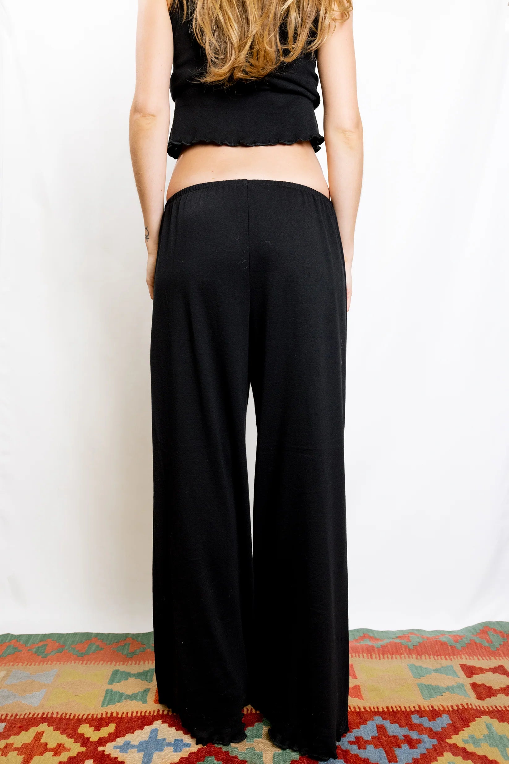 Organic Pima Cotton Black Set: Tank Top & Pants